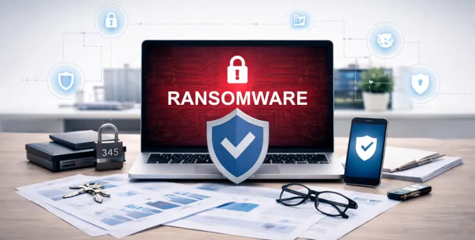 Illustration d’une protection renforcée des sauvegardes contre les ransomwares et les accès malveillants